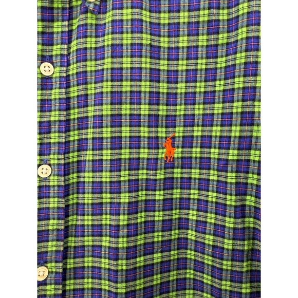 Polo Ralph Lauren Plaid Long Sleeve Button-down Pony embroidered Men’s L - Picture 2 of 5